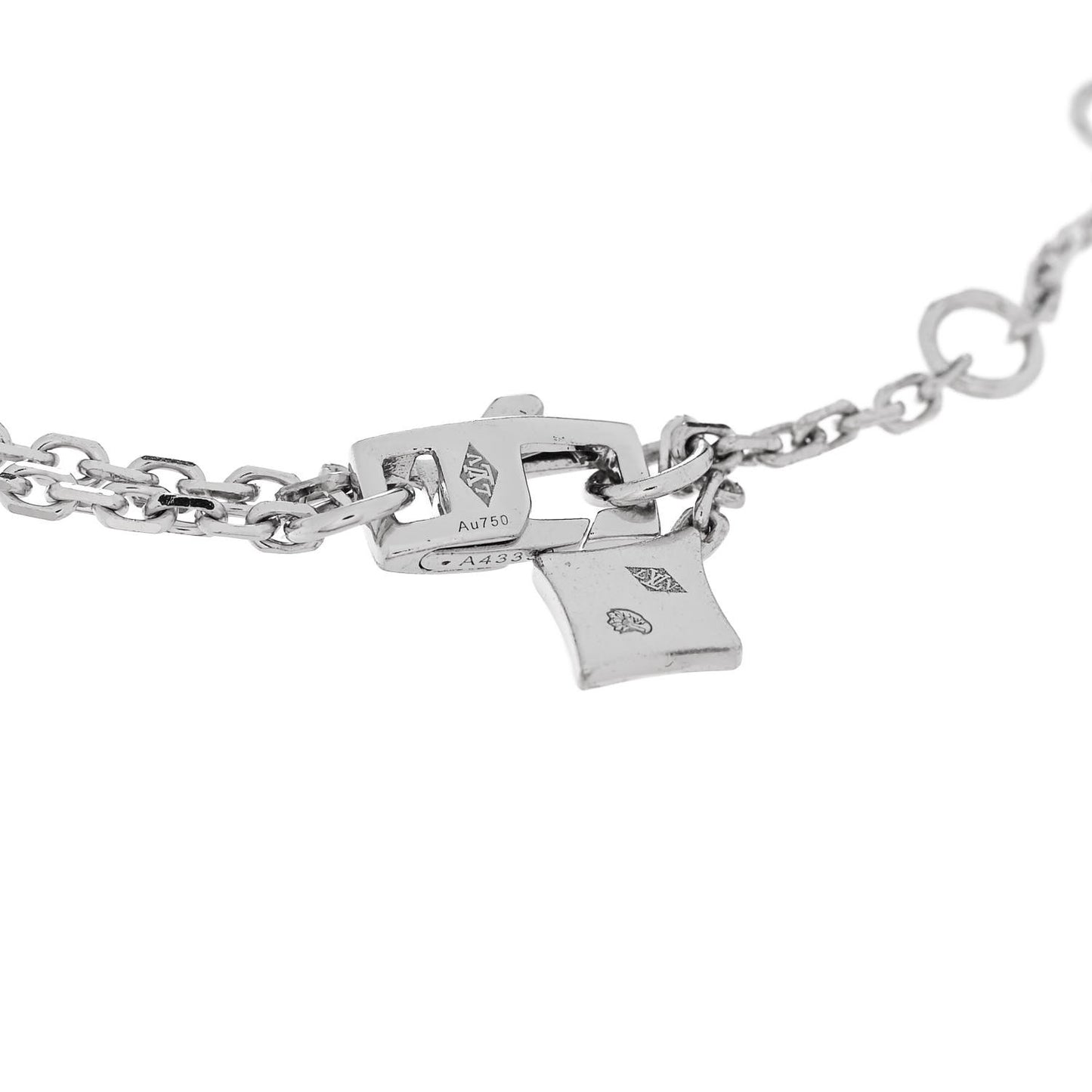 18K White Gold Empreinte Chain Bracelet