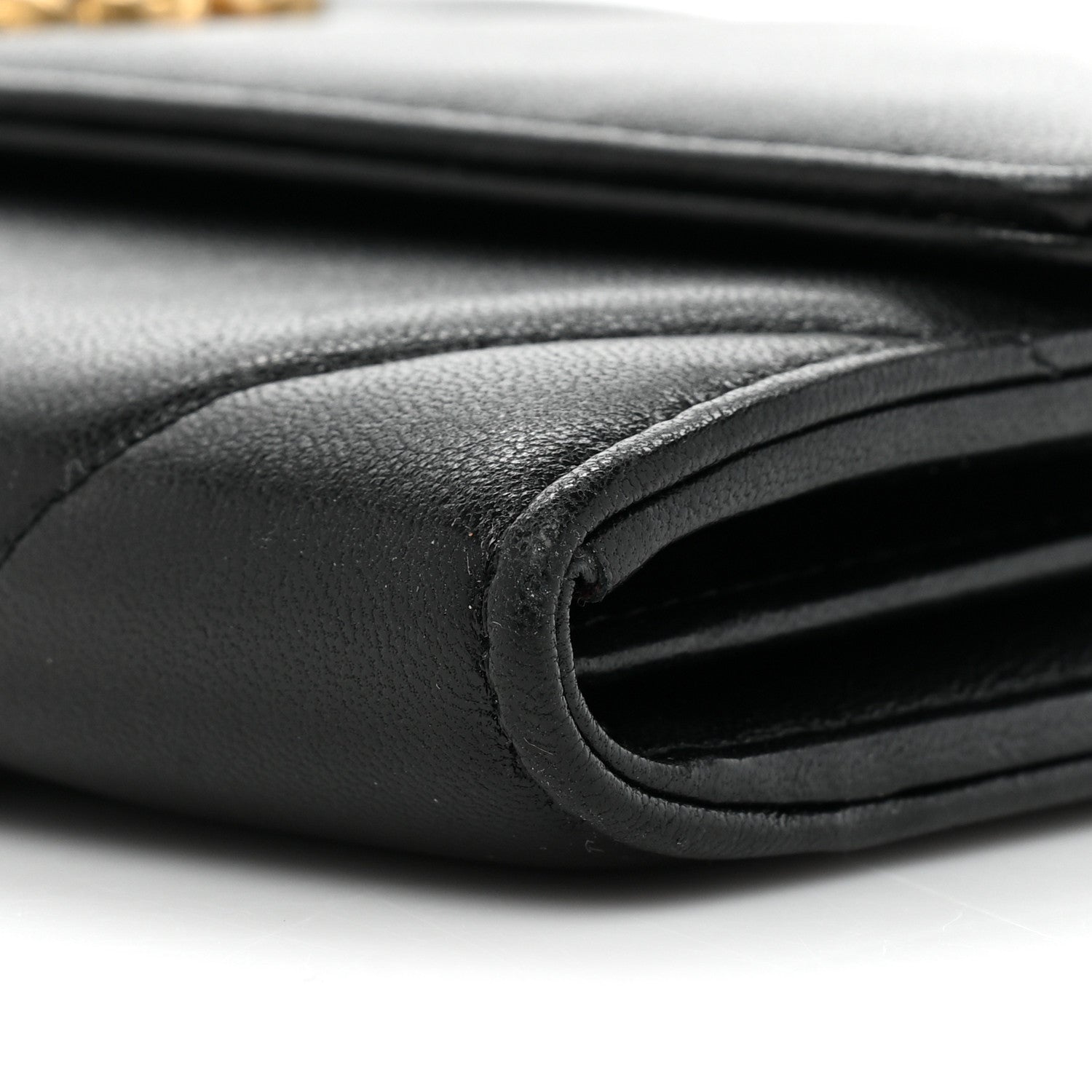 Chanel Lambskin Quilted Chanel 19 Flap Wallet Black 10 of 15