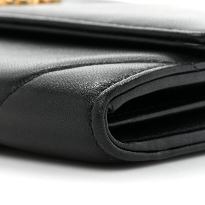 Chanel Lambskin Quilted Chanel 19 Flap Wallet Black 10 of 15