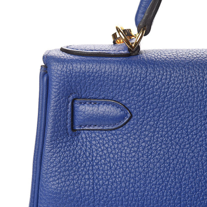 Hermes Togo Kelly Retourne 28 Bleu Electrique 29 of 37