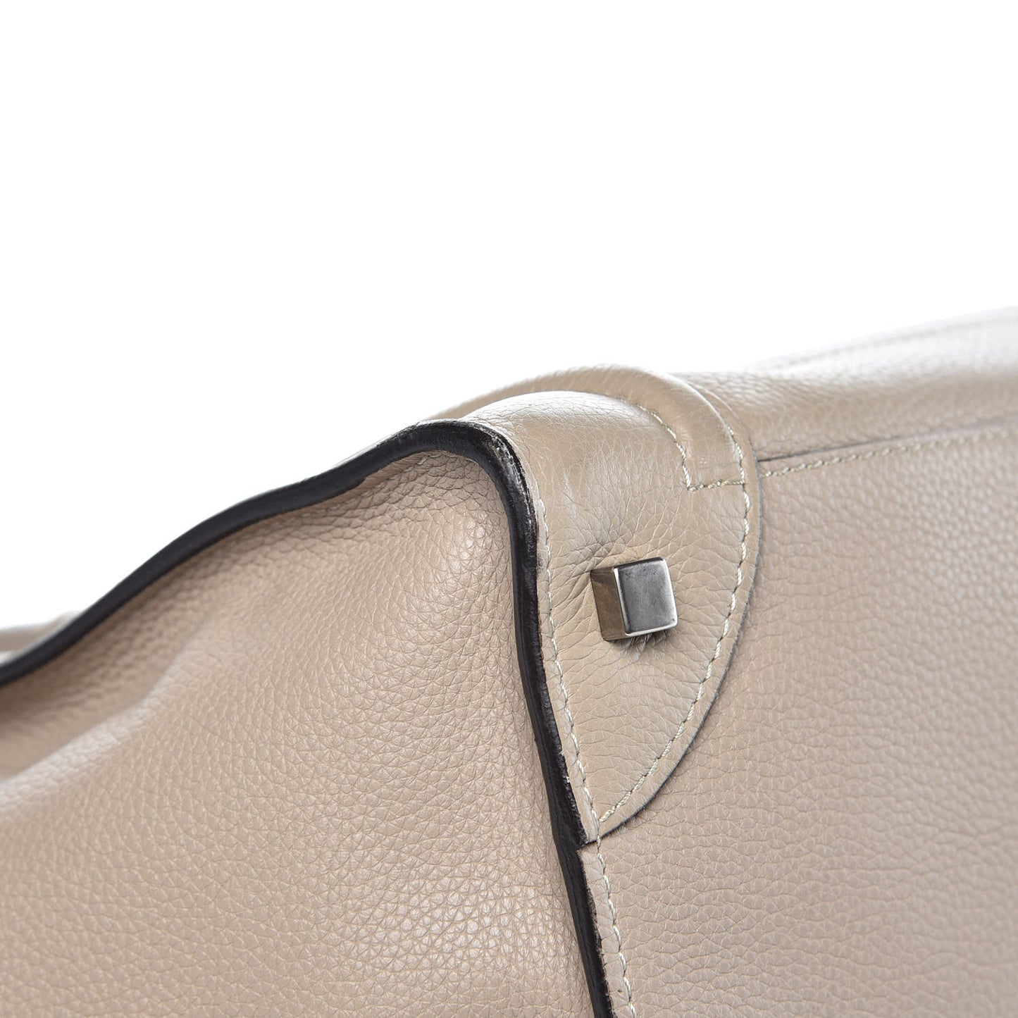 Drummed Calfskin Mini Luggage Dune