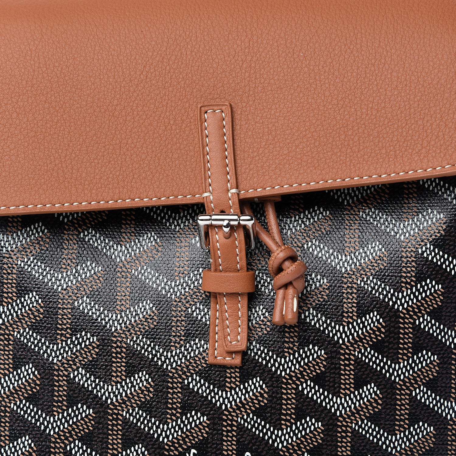 Goyard Goyardine Calfskin Mini Alpin Backpack Black Gold 8 of 10