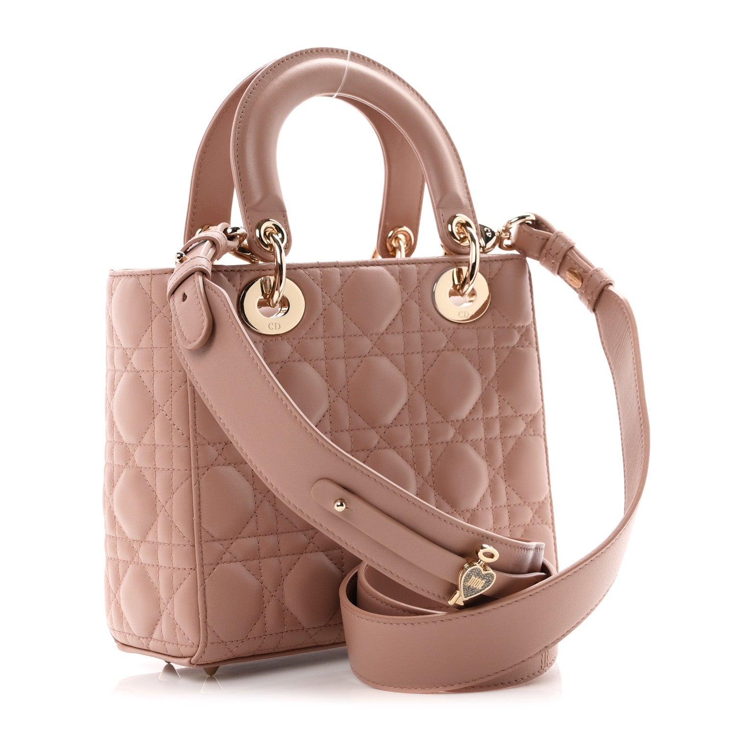 Christian Dior Lambskin Cannage Small My ABCDior Lady Dior Fard 3 of 11