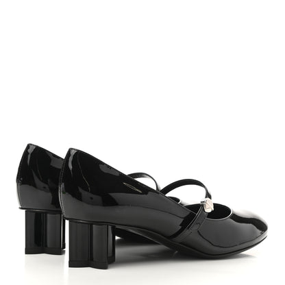 Louis Vuitton Patent Uniformes Silhouette 40mm Pumps 36 Black 4 of 10