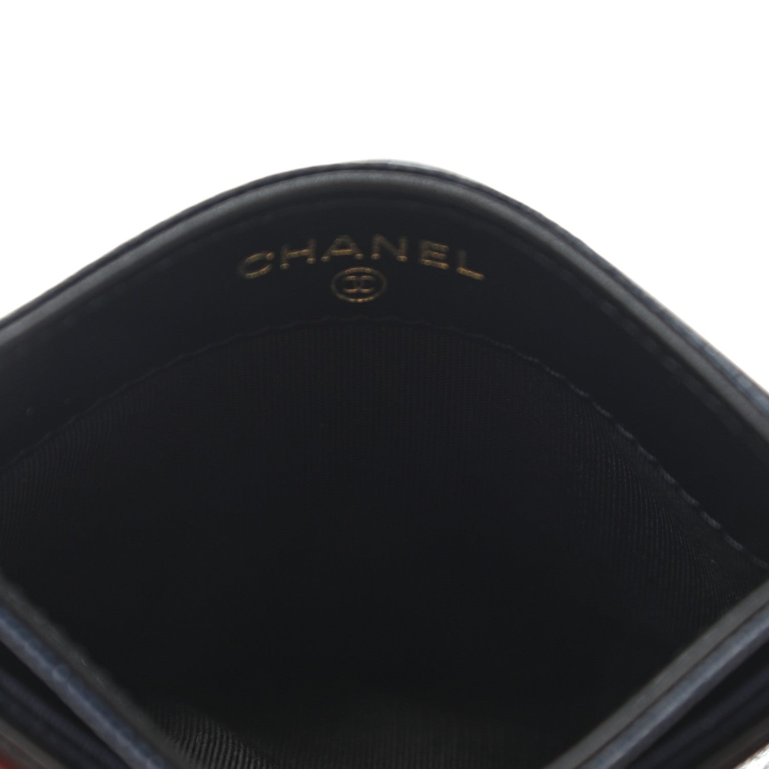 Chanel Caviar Quilted Filigree Card Holder Navy Black 5 of 9