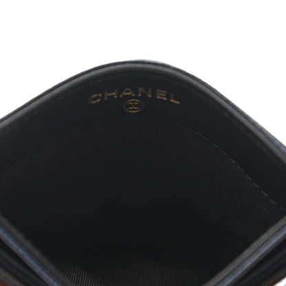 Chanel Caviar Quilted Filigree Card Holder Navy Black 5 of 9