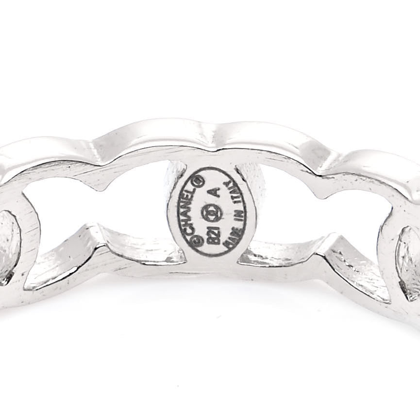 Metal CC Ring 54 6.75 Light Gold