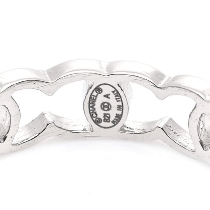 Chanel Metal CC Ring 54 6.75 Light Gold 4 of 6