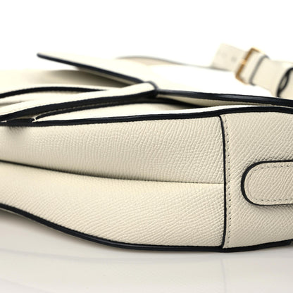 Christian Dior Grained Calfskin Saddle Bag With Strap Latte 6 of 18
