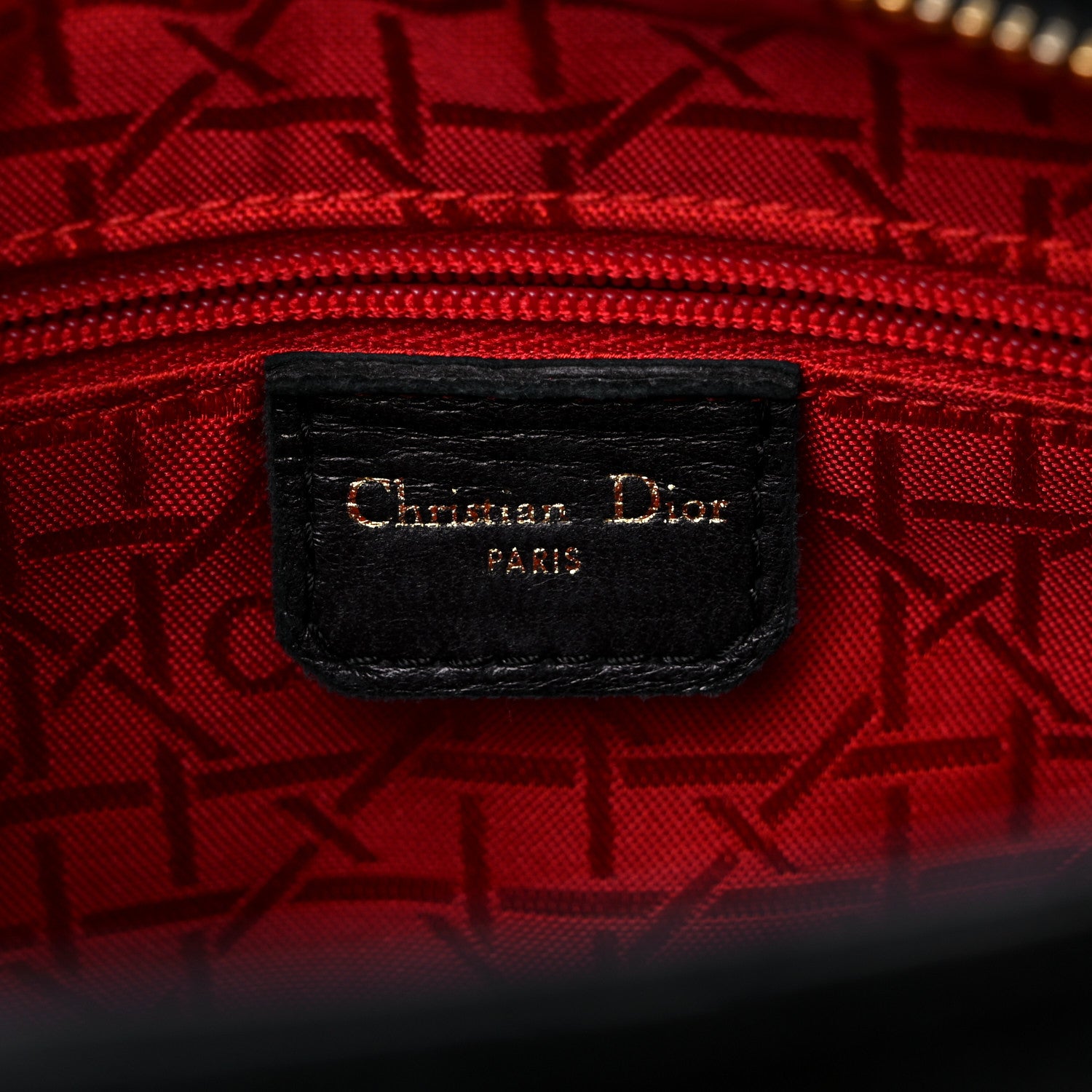 Christian Dior Lambskin Cannage Medium Lady Dior Black 5 of 13