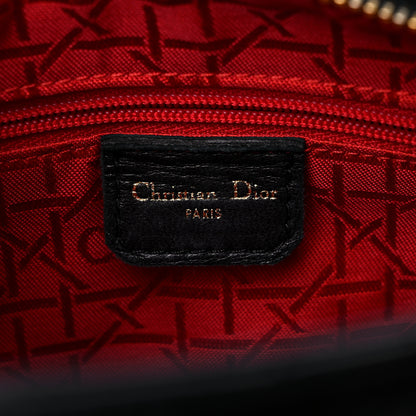 Christian Dior Lambskin Cannage Medium Lady Dior Black 5 of 13