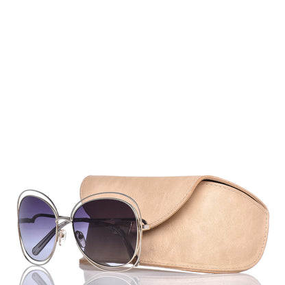Chloe Oversize Round Carlina Sunglasses CE119S Gold 7 of 7