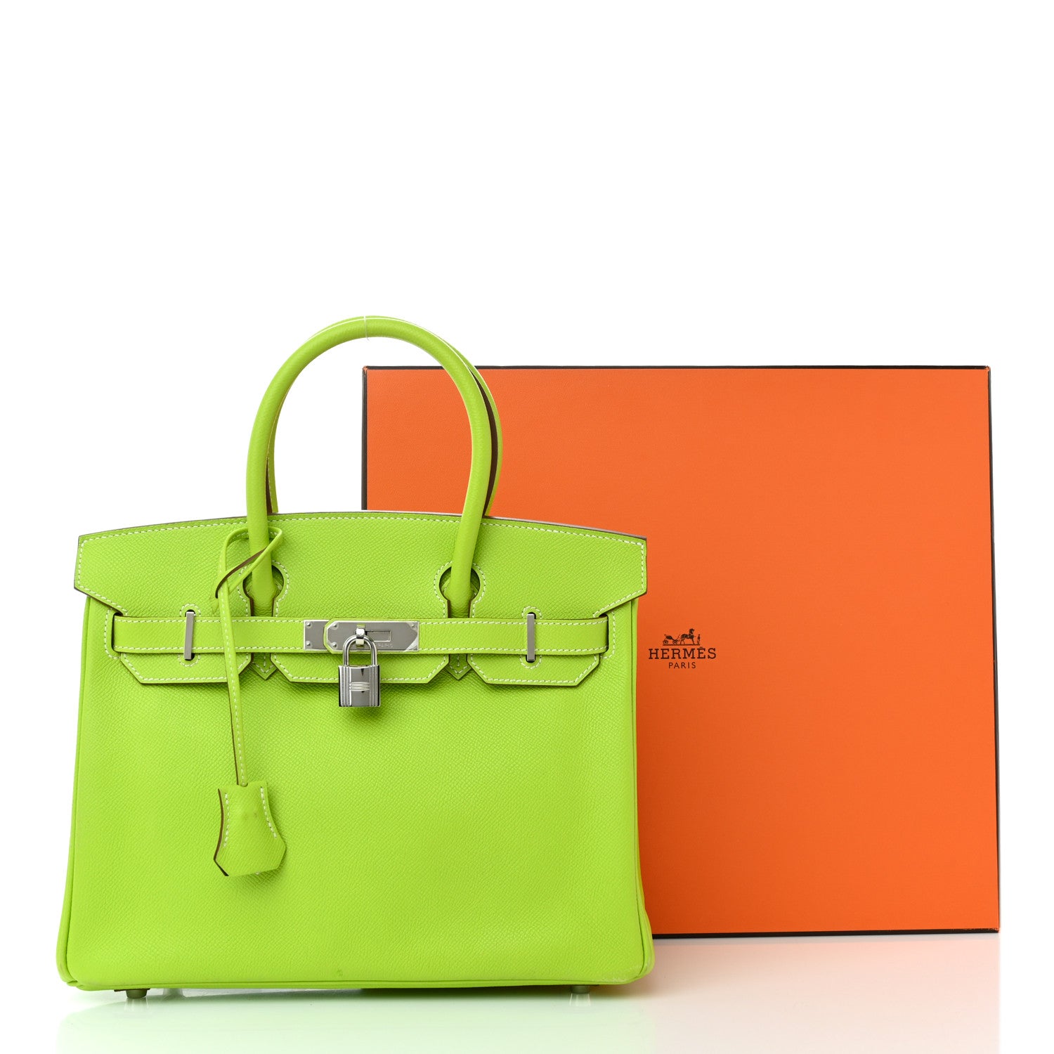 Hermes Epsom Candy Birkin 30 Kiwi Lichen 19 of 19