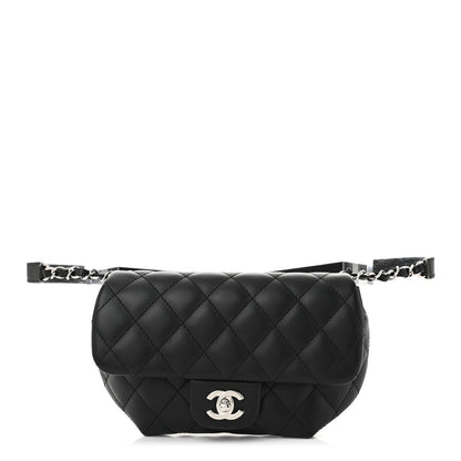 Chanel Calfskin Quilted CC Uniform Flap Belt Bag Black 1 of 11