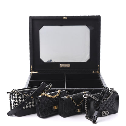 Chanel Lambskin Calfskin Tweed Success Story Set of 4 Minis Bags Black 3 of 24