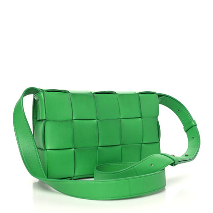 Bottega Veneta Lambskin Maxi Intrecciato Cassette Crossbody Bag Grass 3 of 11
