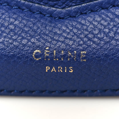 Celine Grained Calfskin Medium Trotteur Indigo 6 of 12