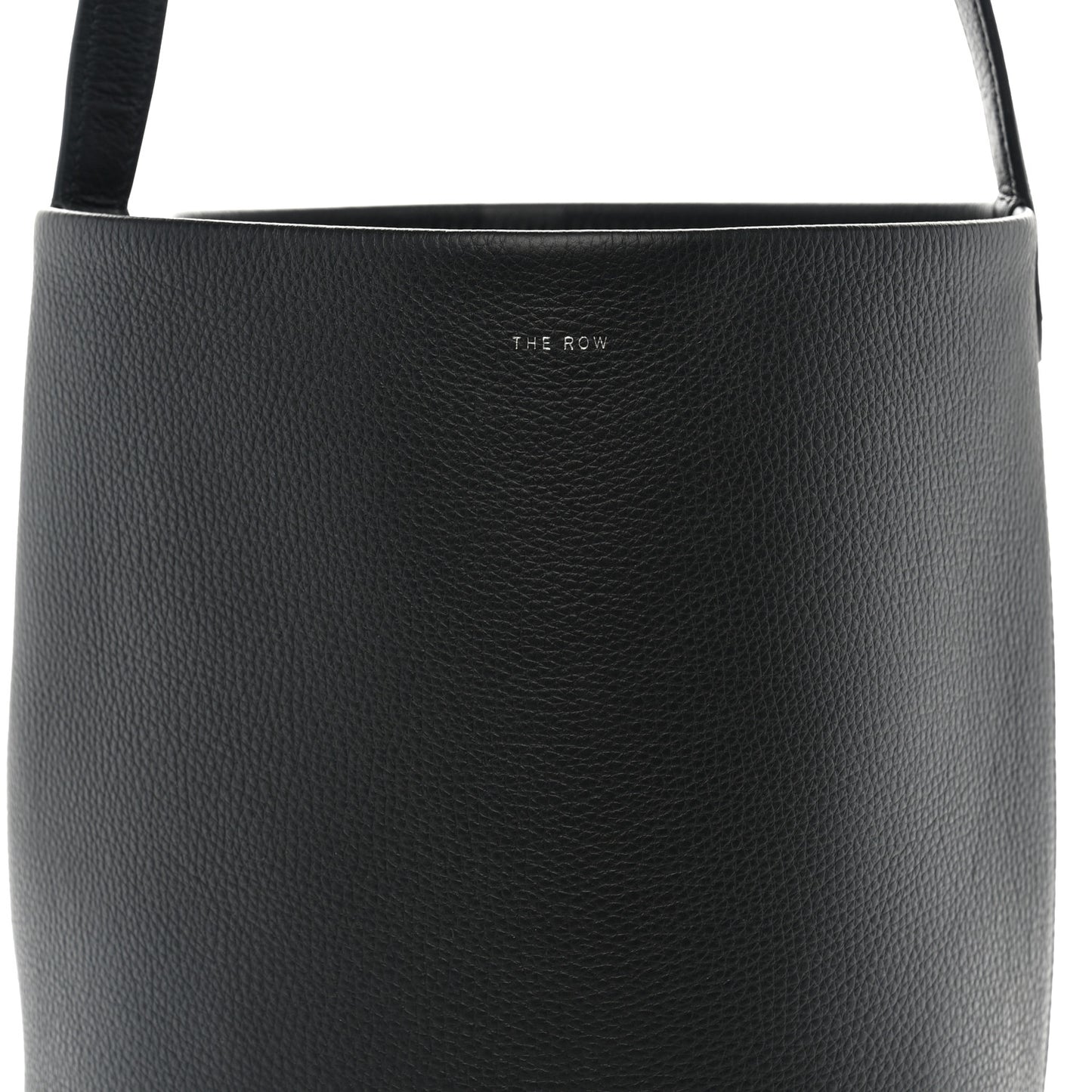 Grained Calfskin Medium N/S Park Tote Black