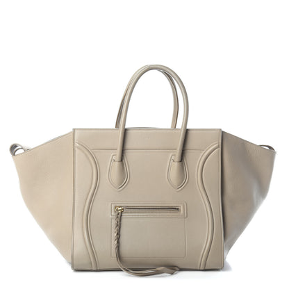 Celine Supple Calfskin Medium Phantom Luggage Beige 1 of 9