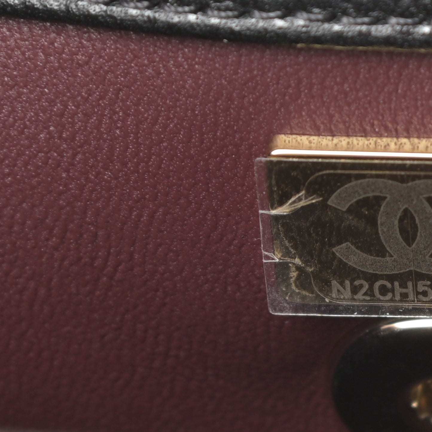 Caviar Quilted Mini Coco Handle Flap Black