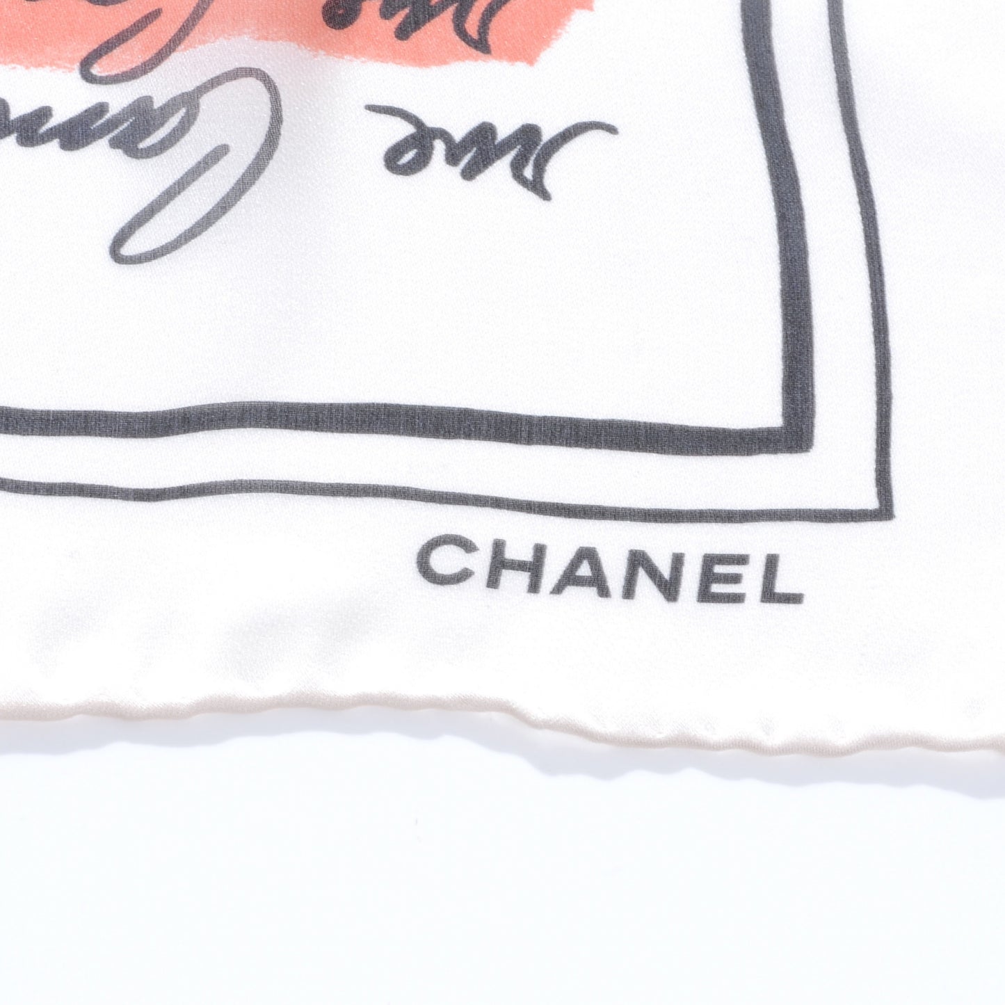 Silk CC Icon Print Scarf