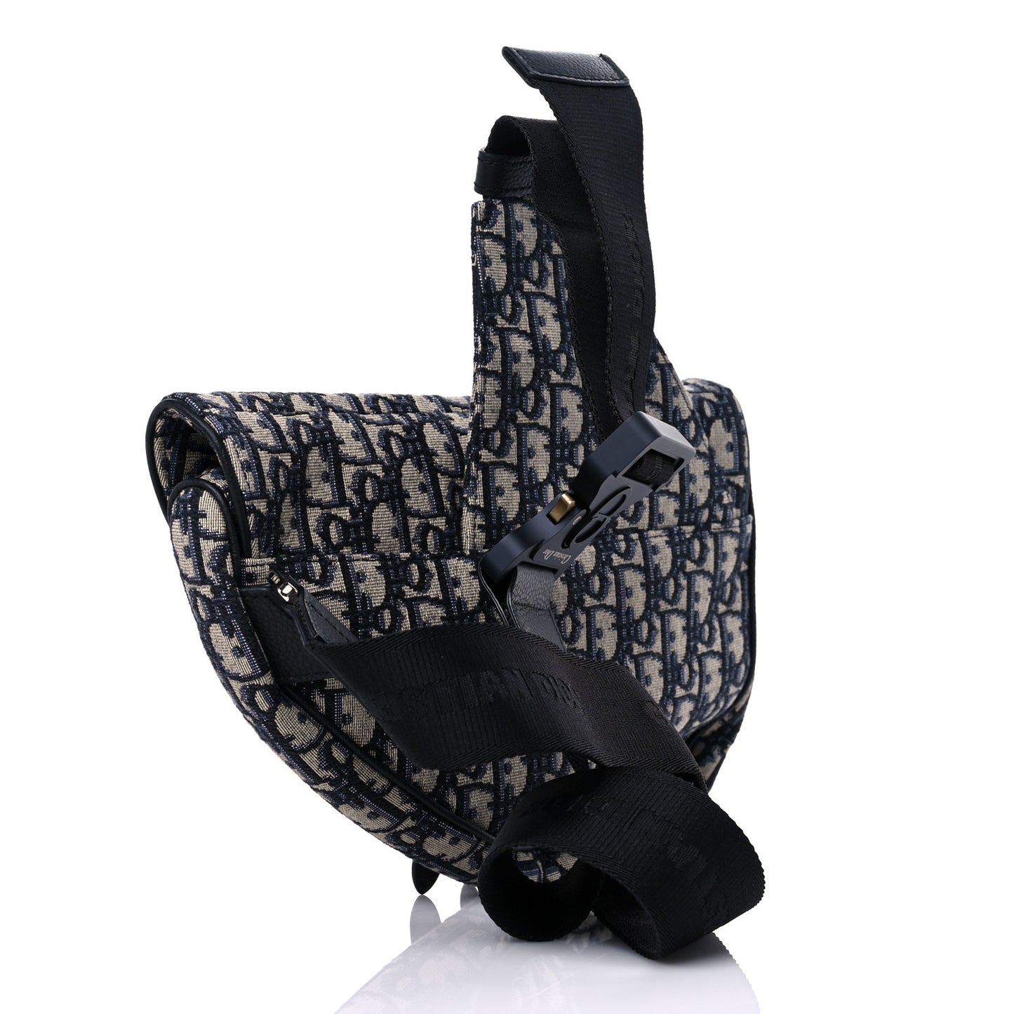 Oblique Mens Saddle Bag Blue