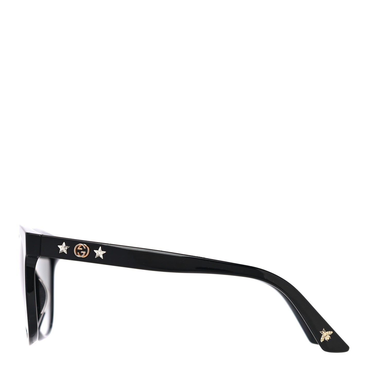 Round Frame Star Sunglasses GG0232SK Black