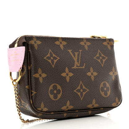 Louis Vuitton Monogram 2021 Christmas Animation Japanese Garden Mini Pochette Accessories Wisteria Pink 3 of 7