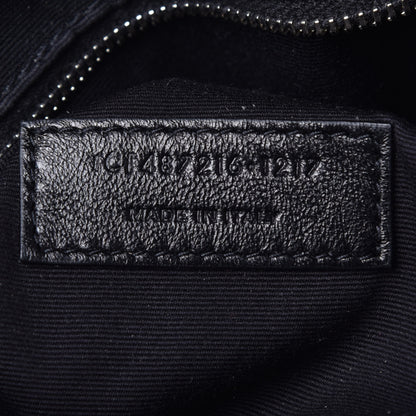 Saint Laurent Calfskin Y Quilted Monogram Medium Loulou Chain Satchel Amaranto 7 of 9