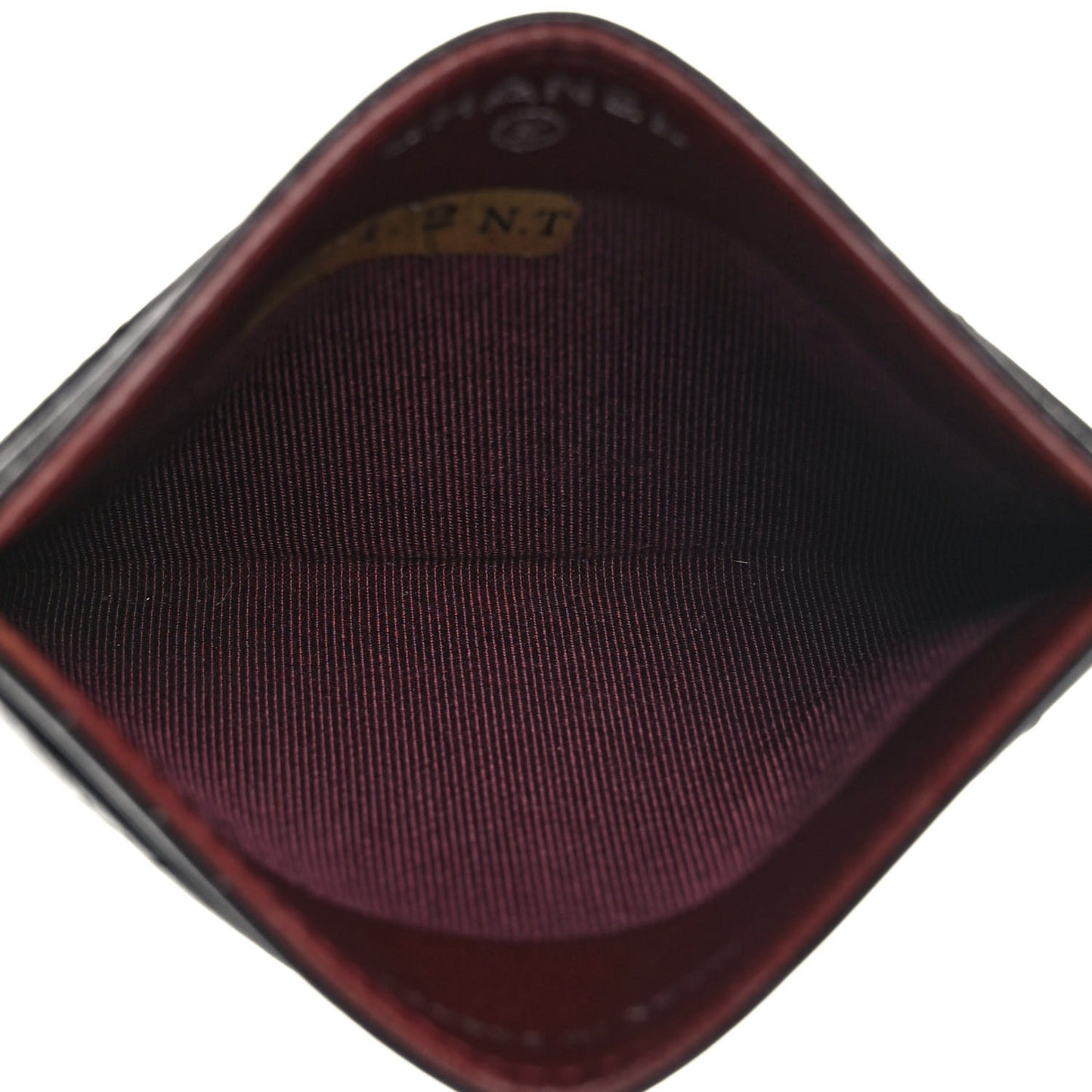 Lambskin Quilted Card Holder Black