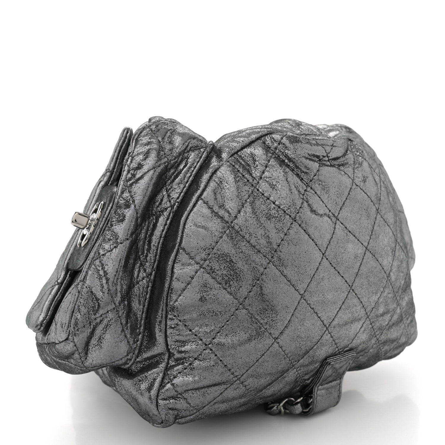 Chanel Iridescent Calfskin Backpack Is Back Dark Grey 4 of 10