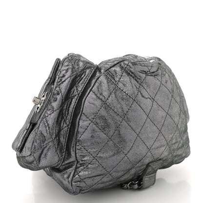 Chanel Iridescent Calfskin Backpack Is Back Dark Grey 4 of 10