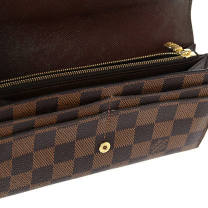 Louis Vuitton Damier Ebene Sarah Wallet NM 14 of 14