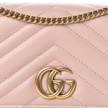 Gucci Calfskin Matelasse GG Marmont Mini Bag Perfect Pink 7 of 10