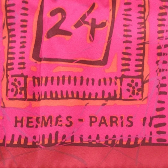 Hermes Silk Boubou H Scarf 70 Fuchsia 4 of 6