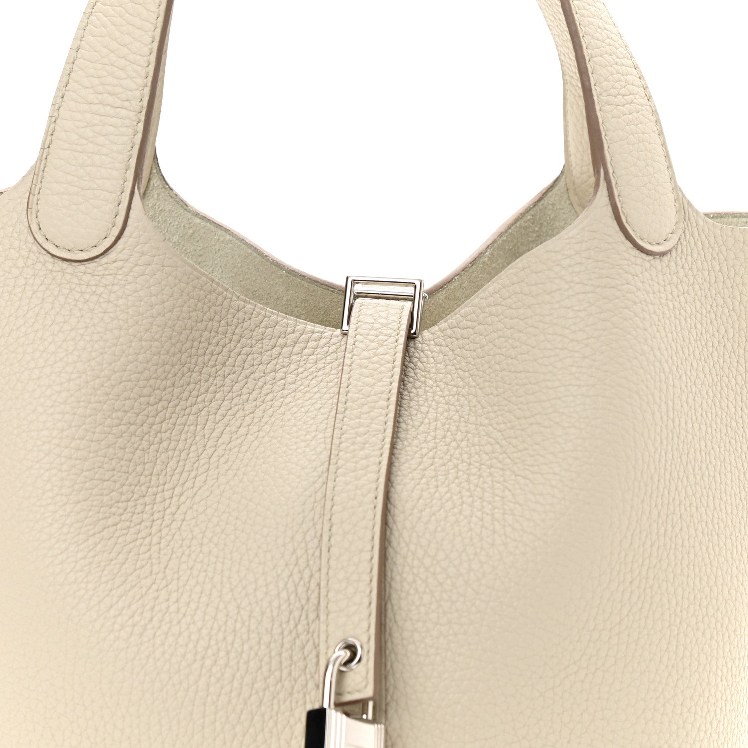 Hermes Taurillon Clemence Picotin Lock 22 MM Beton 8 of 10