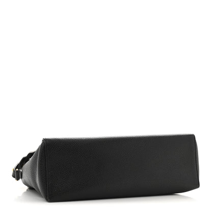 Burberry Coated Canvas Calfskin Vintage Check Medium Note Crossbody Bag Black 4 of 11