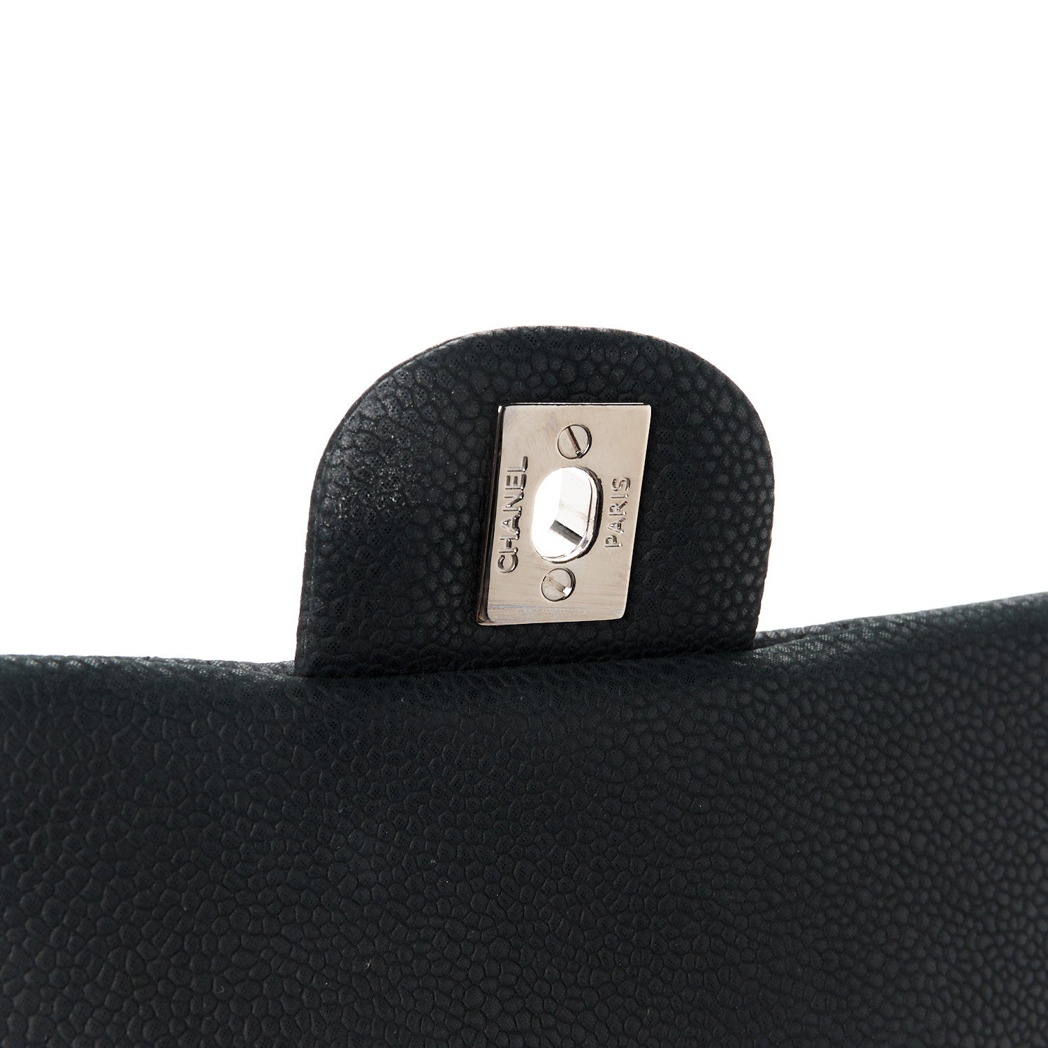 Chanel Iridescent Caviar Quilted Clutch With Chain Flap Black 6 of 12