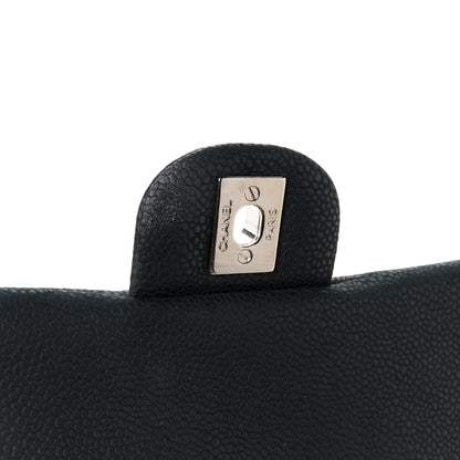 Chanel Iridescent Caviar Quilted Clutch With Chain Flap Black 6 of 12