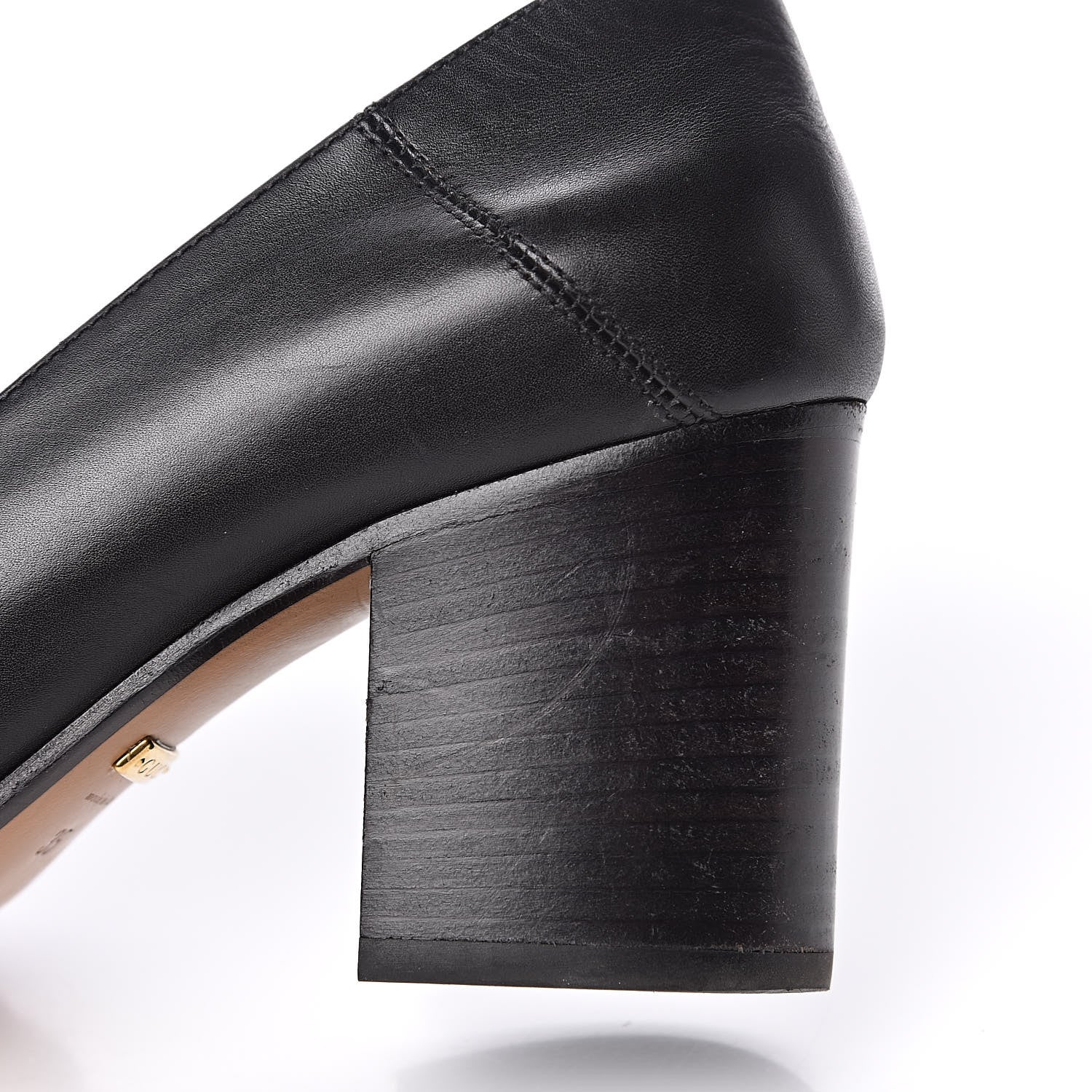 Gucci Calfskin Web Peyton Loafer Pumps 35 Black 10 of 12