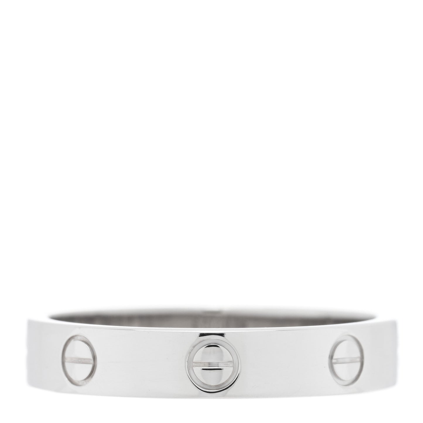 18K White Gold 3.5mm LOVE Wedding Band Ring 60 9