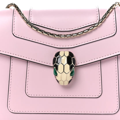 Bulgari Calfskin Small Serpenti Forever Snake Strap Crossbody Bag Light Pink 8 of 10
