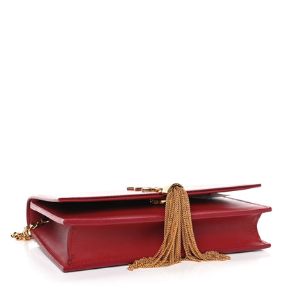 Saint Laurent Smooth Calfskin Classic Monogram Kate Tassel Chain Wallet New Lipstick 3 of 4