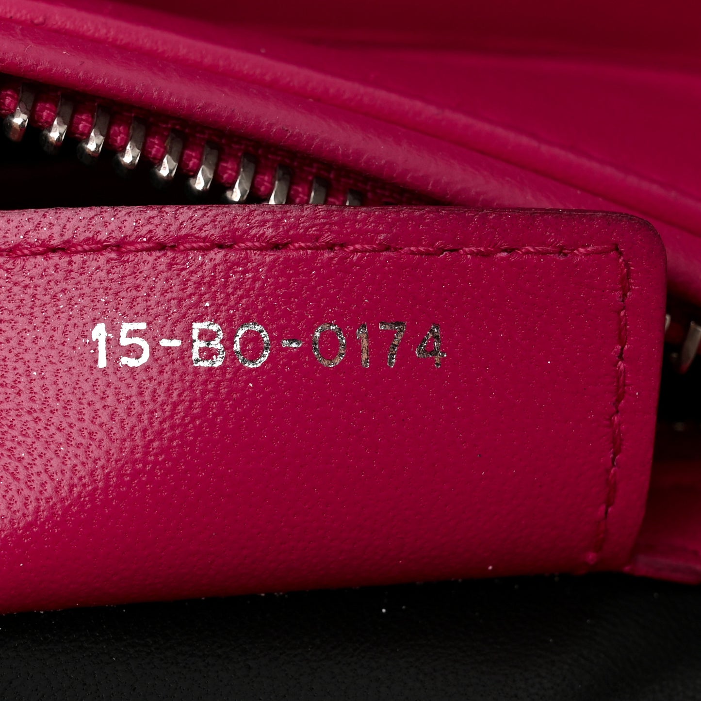 Lambskin Cannage Medium Tri-Color Lady Dior Fuchsia Anemone Black