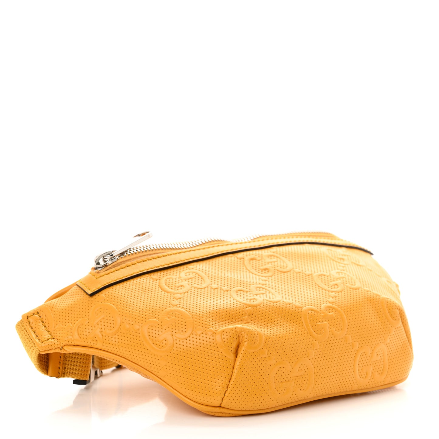Calfskin GG Tennis Embossed Belt Bag Crop