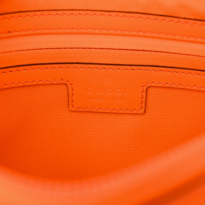 Gucci Rubber Effect Monogram GG Belt Bag New Orange Fluo 6 of 11