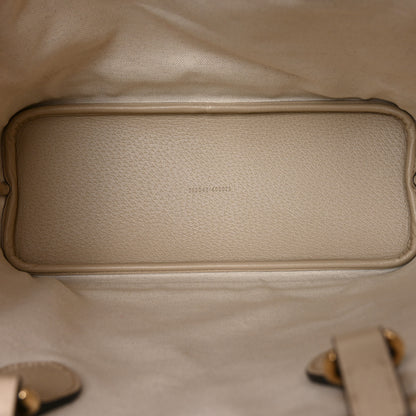Gucci GG Supreme Monogram Textured Dollar Calfskin Small Ophidia Shoulder Tote Bag Beige Mystic White Oatmeal 5 of 10