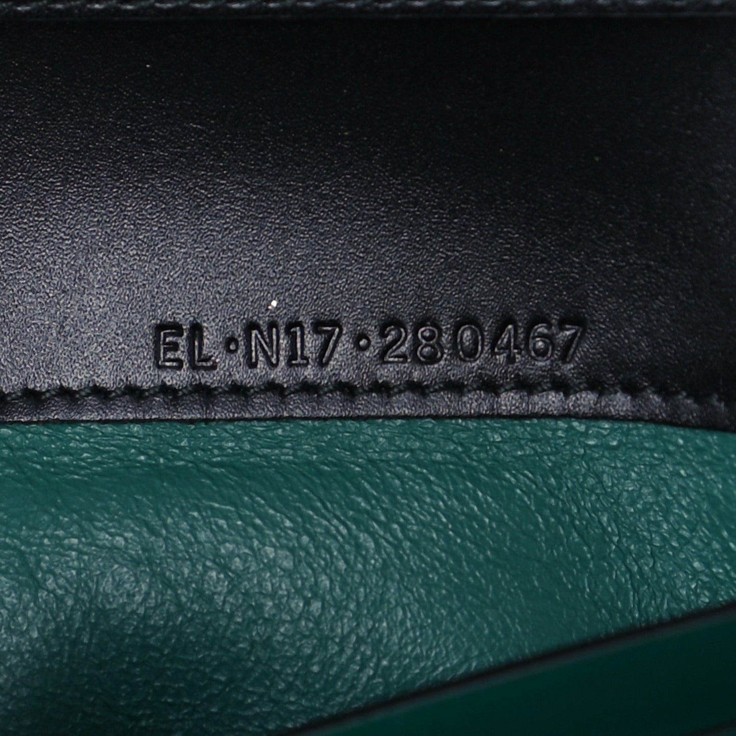 Calfskin Serpenti Forever Chain Wallet Black