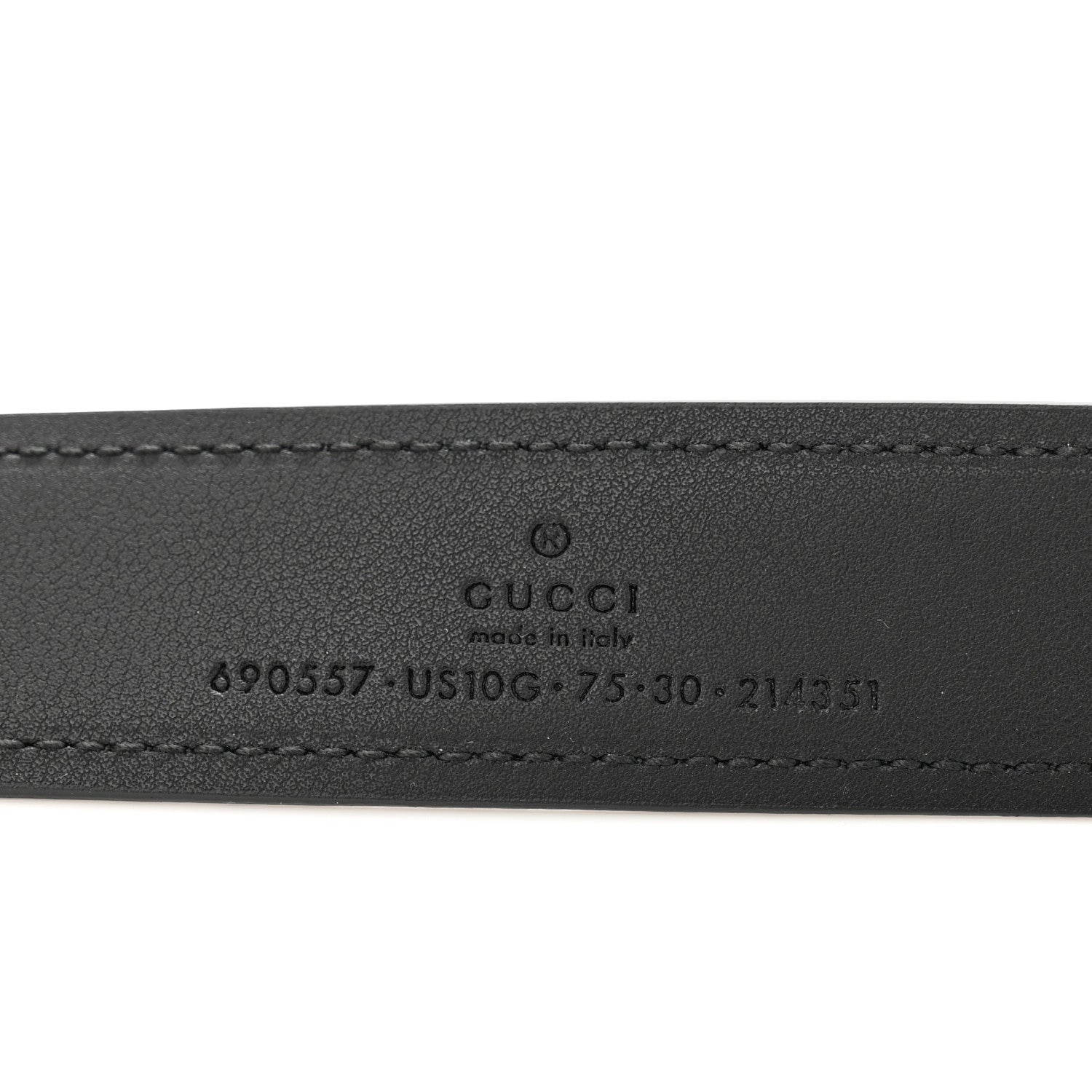 Gucci Ciny Lux Calfskin Blondie 30mm Belt 75 30 Black 5 of 5