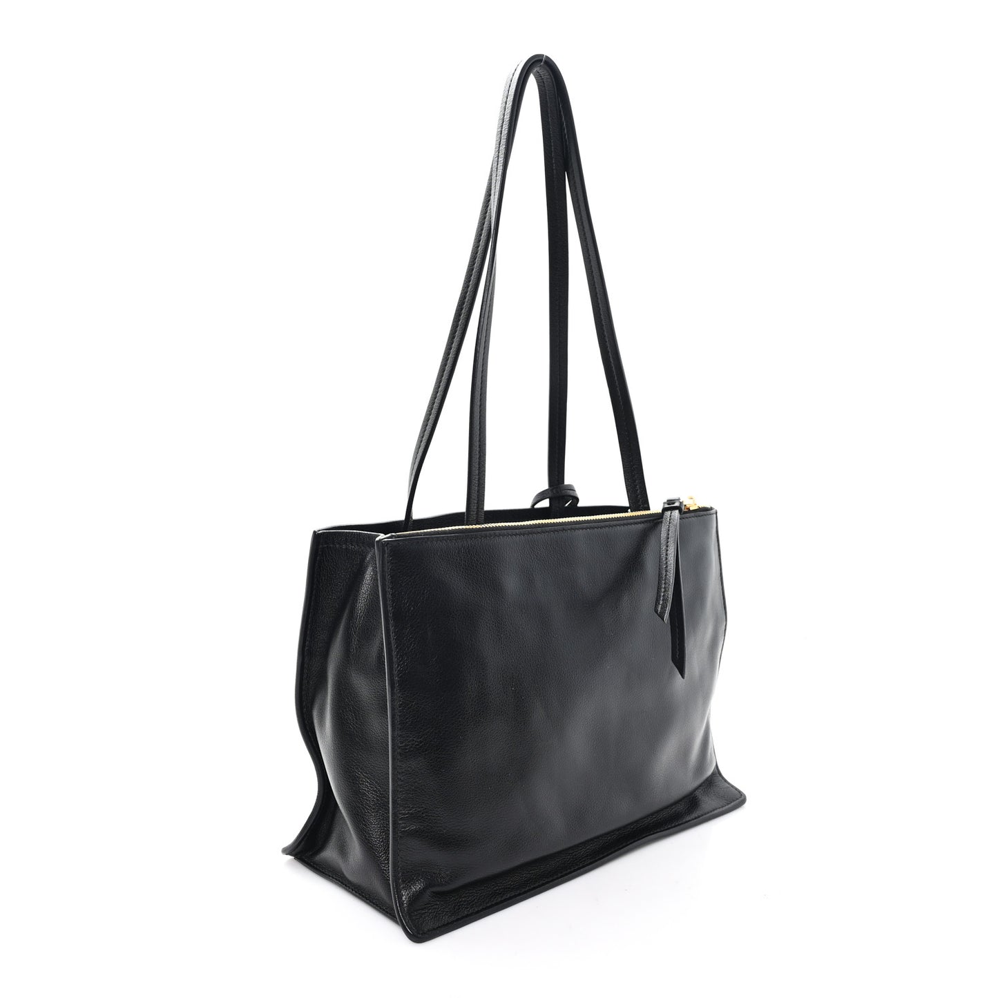 Glace Calfskin Tote Black